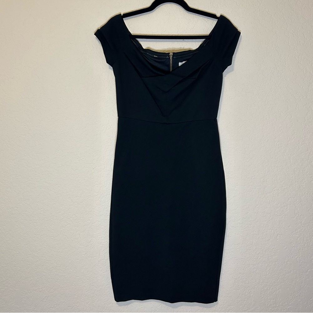 Gianni Bini Off the Shoulder Bodycon Black Dress